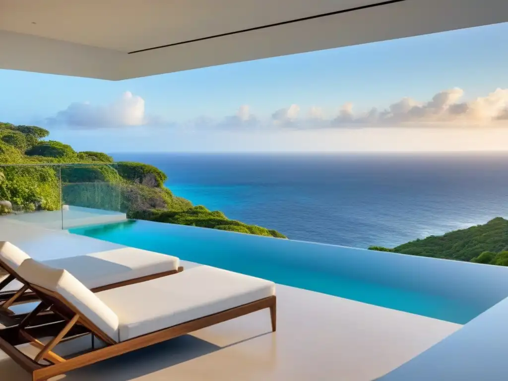 Villa de lujo con piscina infinita y vista al mar Alquiler vacacional innovador: casa con piscina infinita, vistas al mar y arquitectura moderna