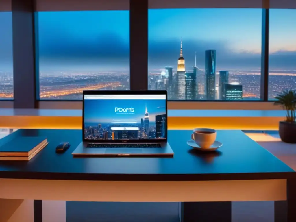 Oficina moderna para presentación inmobiliaria Un ambiente profesional y elegante en una oficina con consejos de marca personal para Flipping Propiedades