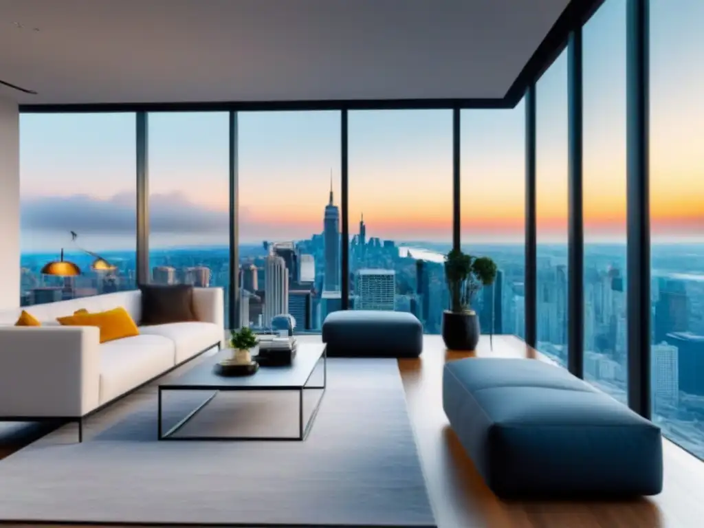 Apartamento de lujo con vista panorámica en la ciudad Un apartamento moderno con vistas a la ciudad y un espacio de oficina digital avanzado - Rentabilidad propiedades herramientas digitales