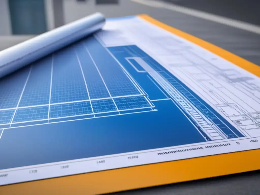 Planos arquitectónicos detallados para seguro de construcción Diseño arquitectónico detallado de un rascacielos en construcción, ideal para seguros propiedad propiedades construcción