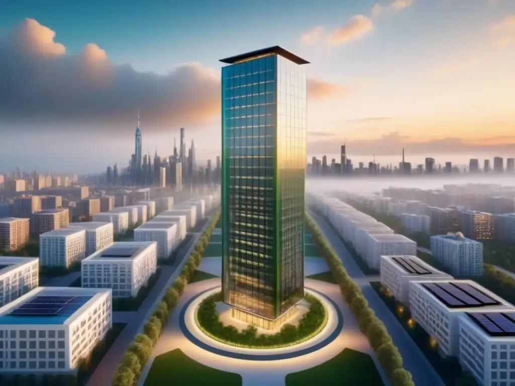 Arquitectura híbrida: fusión futurista y tradicional en la ciudad Arquitectura híbrida fusionando pasado y futuro en financiamiento inmobiliario