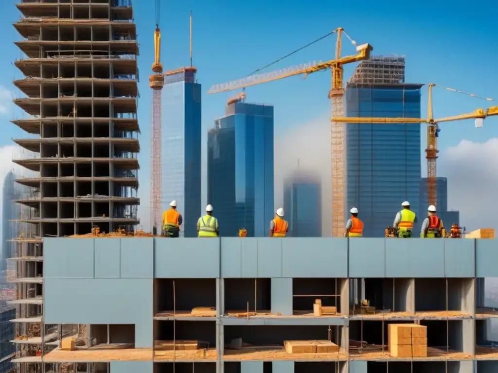 Construcción de rascacielos: progreso y precisión Avance y profesionalismo en la construcción de rascacielos