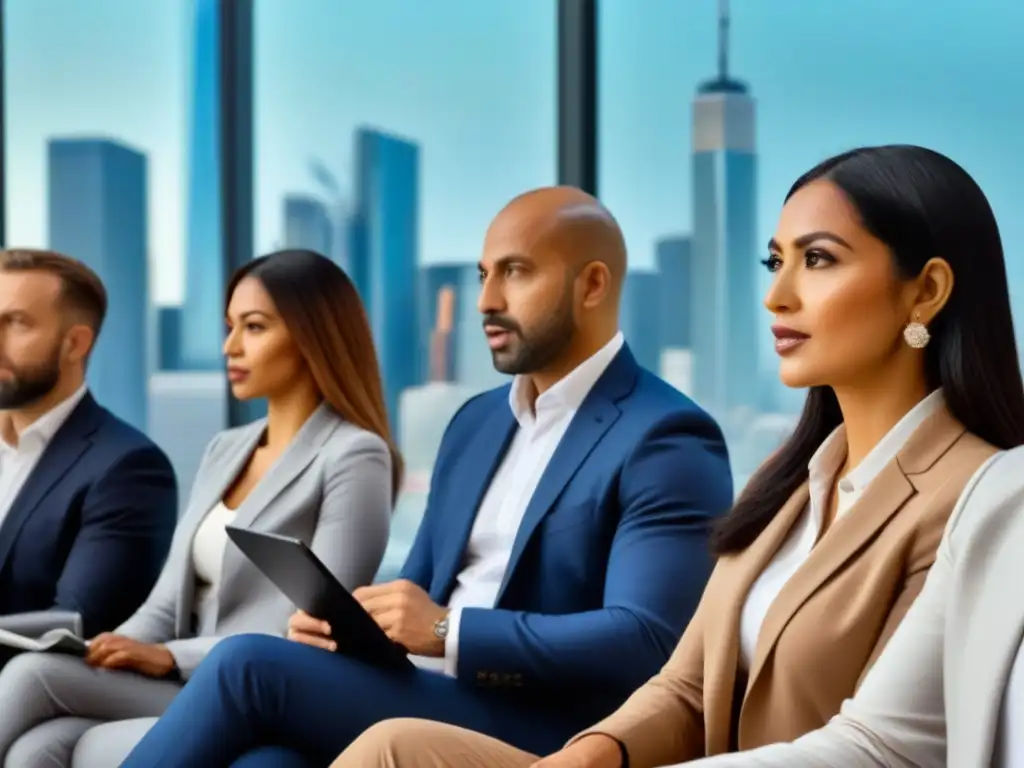 Inmigrantes en seminario de inversión inmobiliaria Invertir en bienes raíces inmigrantes: Grupo diverso en seminario de inversión inmobiliaria, empoderados y colaborativos