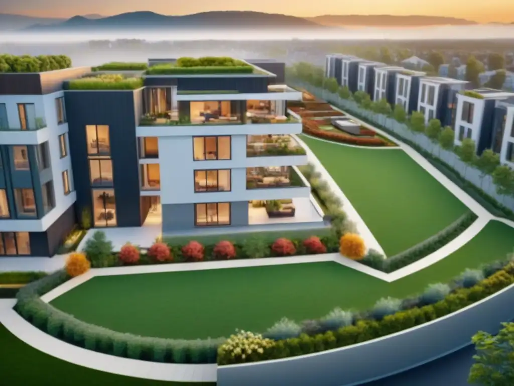 Contraste generacional: condominio vs Brecha generacional en financiamiento inmobiliario: Contraste entre edificios modernos y barrios tradicionales