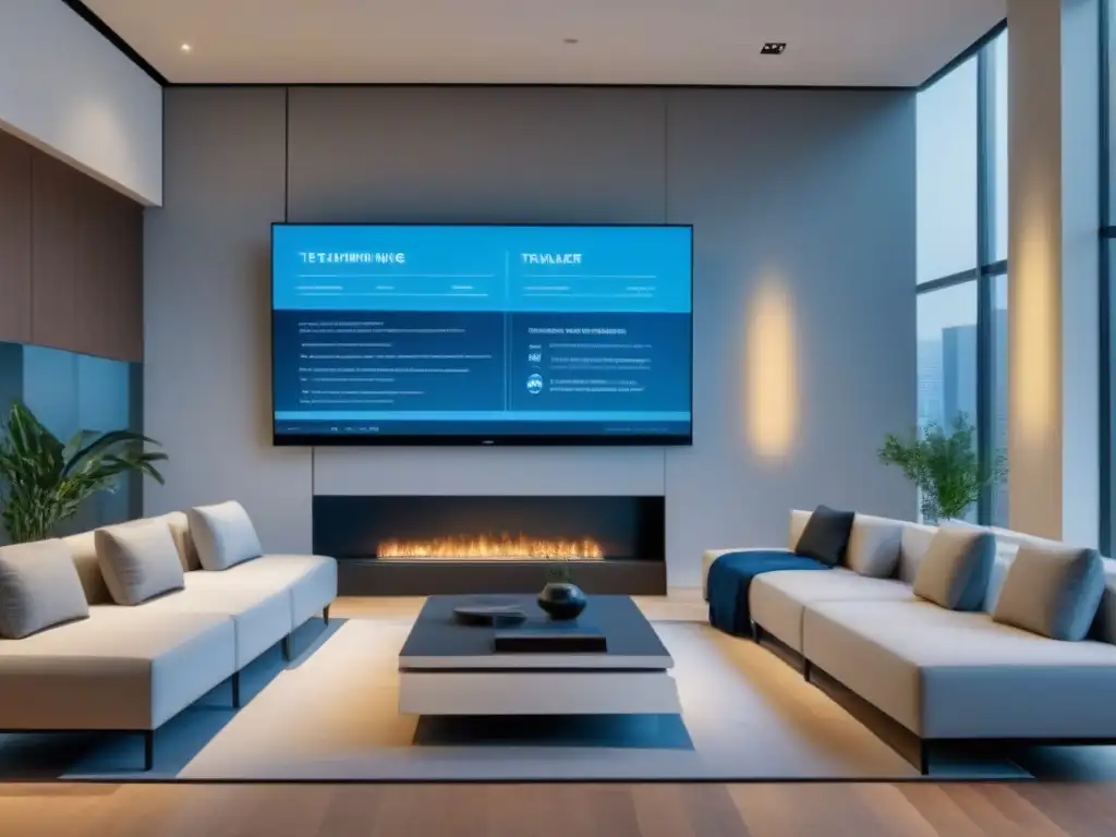 Centro de entrenamiento inmobiliario: innovación y profesionalismo Un centro de formación inmobiliaria moderno y elegante con tecnología de vanguardia y profesionales colaborando en Certificaciones en finanzas inmobiliarias