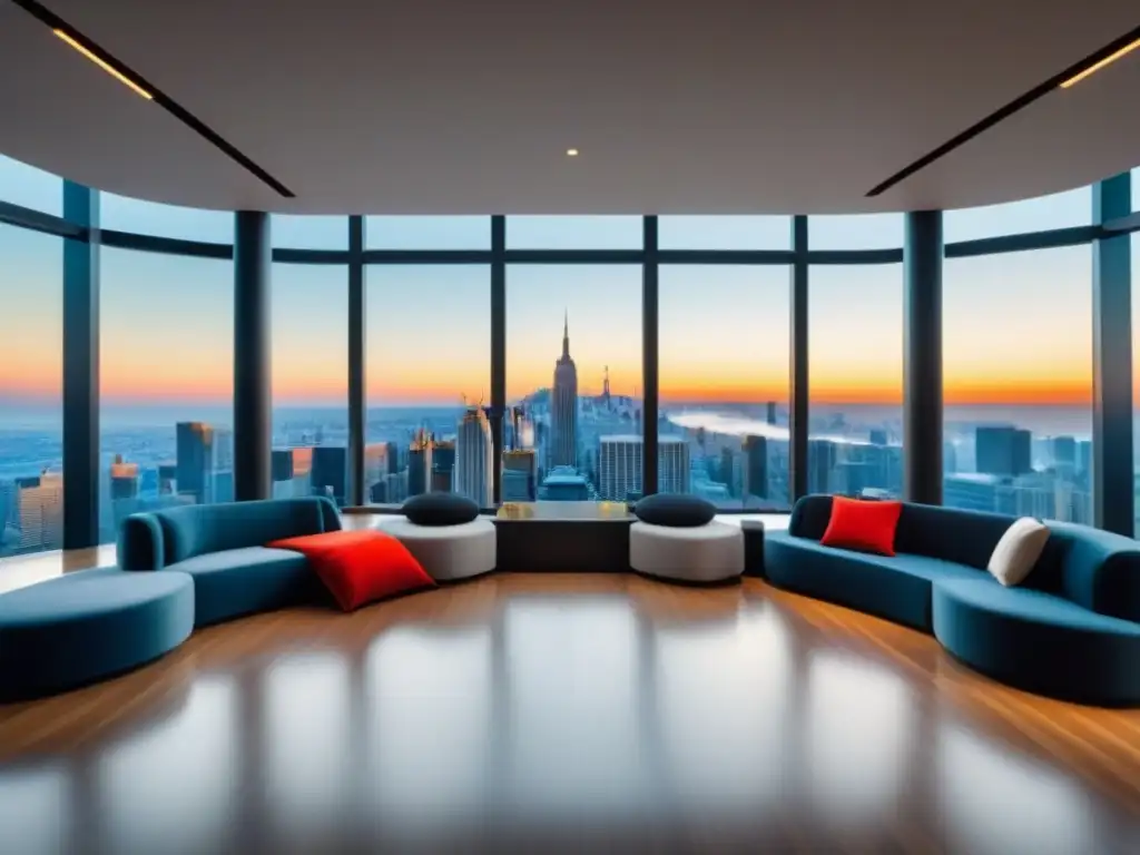 Centro de formación inmobiliaria: moderno y profesional en 8k Un centro de formación inmobiliaria moderno y vibrante con profesionales discutiendo, rodeados de tecnología y material educativo