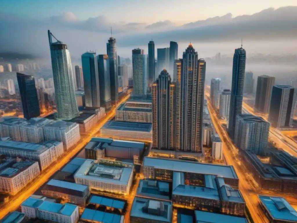 Arquitectura urbana: fusión de tradición y modernidad en la ciudad La ciudad bulliciosa muestra el impacto de tradiciones locales en el mercado inmobiliario