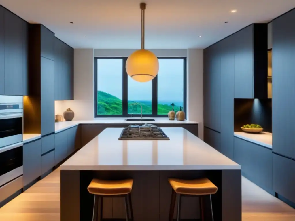 Cocina de lujo en propiedad renovada: mármol blanco y electrodomésticos modernos Cocina de lujo en propiedad recién renovada con acabados de alta gama y diseño minimalista, ideal para flipping propiedades inversión rápida