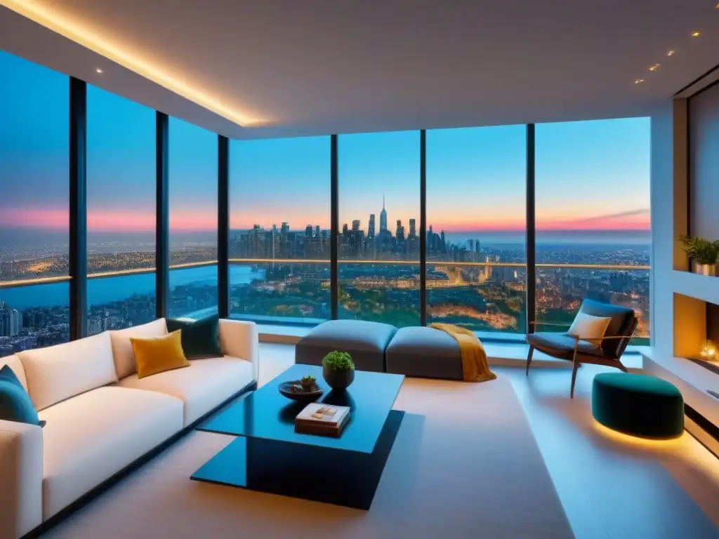 Exclusivo penthouse moderno en la ciudad: lujo y elegancia en 8K Consejos inversión propiedades alto valor: Penthouse moderno de lujo con vista a la ciudad y diseño elegante