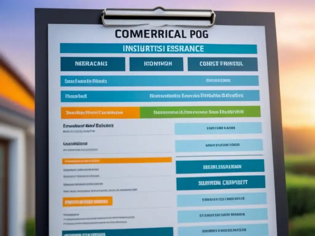 Comparación detallada: seguro de propiedad comercial vs Comparación detallada entre seguros de propiedad comercial y residencial resaltando diferencias, costos y beneficios