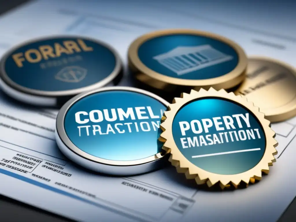 Insignias de certificación para profesionales inmobiliarios Detalladas certificaciones para profesionales de bienes raíces comerciales: gestión, transacciones y evaluación inmobiliaria