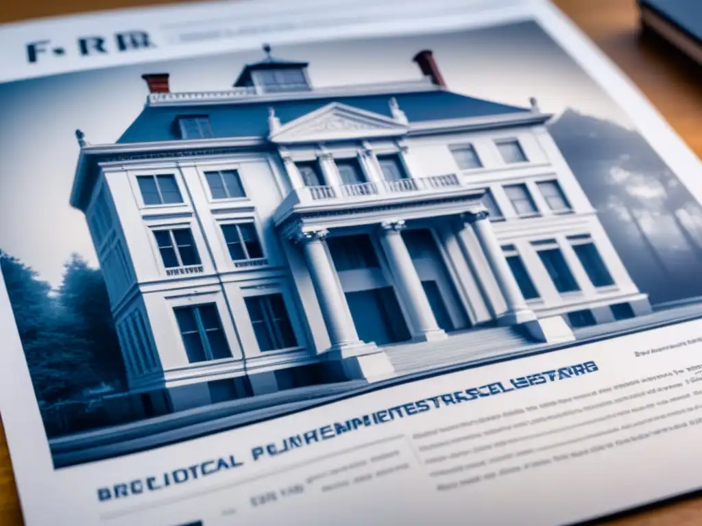 Plan arquitectónico detallado de restauración histórica Detallado plano arquitectónico de edificio histórico renovado, fusionando preservación histórica con conceptos contemporáneos
