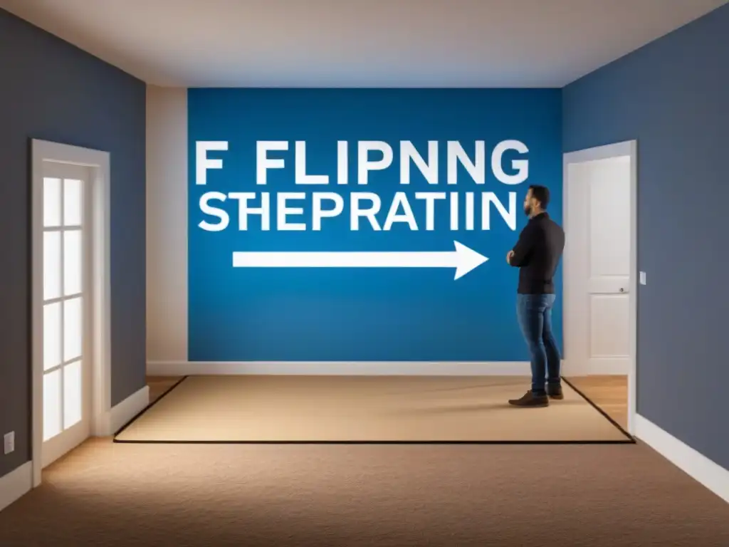 Planos detallados: Renovación de propiedad paso a paso Detalle de una guía para principiantes en Flipping: planificación, presupuesto y diseño en un elegante plano arquitectónico