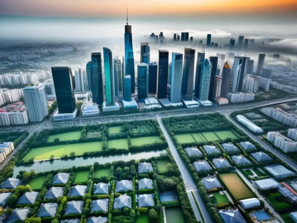 Explora el dinámico mercado inmobiliario de la región con esta vista aérea única de la ciudad