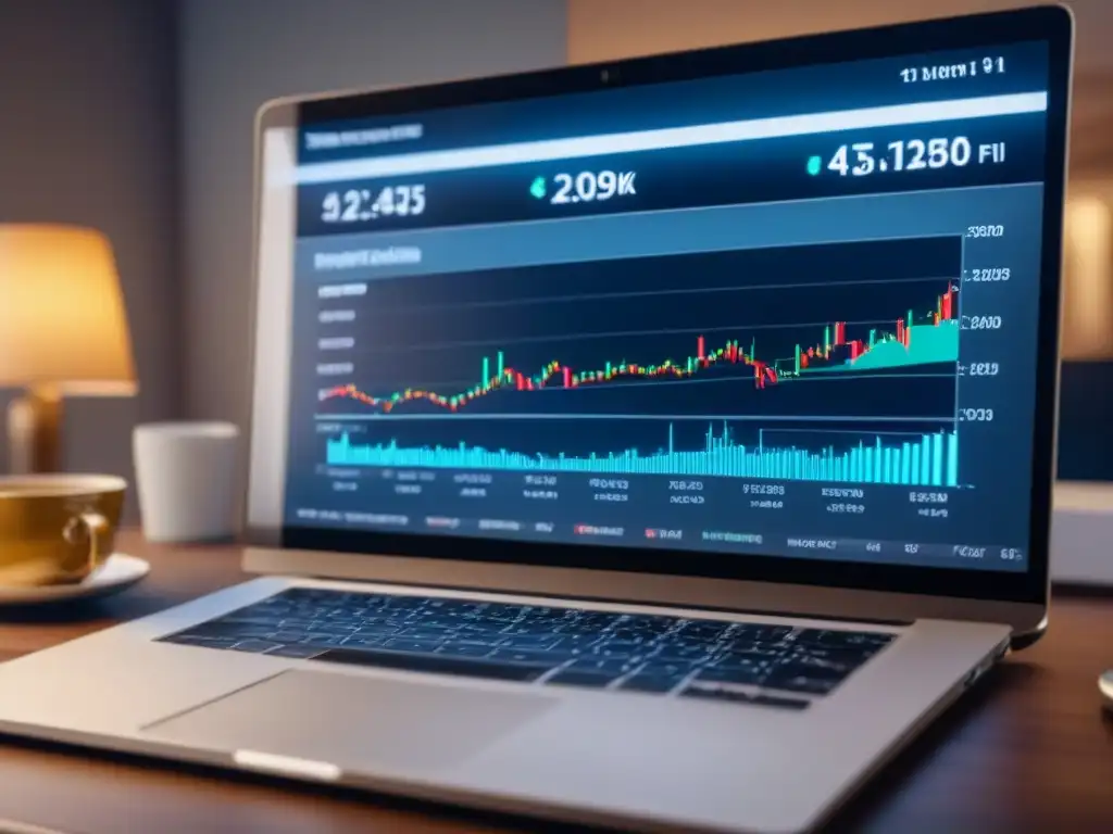 Portafolio de Inversiones Diversificado en 8k Diversificación de inversiones en inmobiliaria: Detalles de un portafolio financiero diverso en interfaz digital moderna