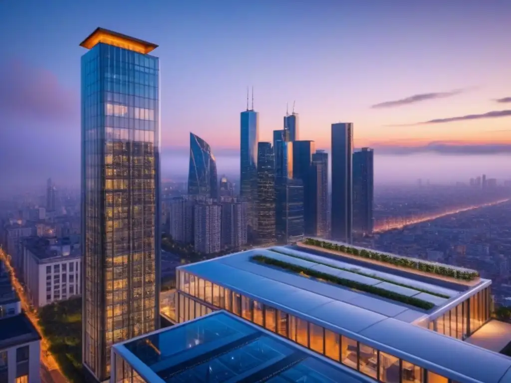 Un edificio de apartamentos de lujo con tecnología blockchain