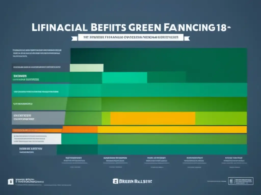 Beneficios financieros de financiamiento verde para mejoras energéticas Infografía elegante sobre beneficios del financiamiento verde para mejoras energéticas en propiedades