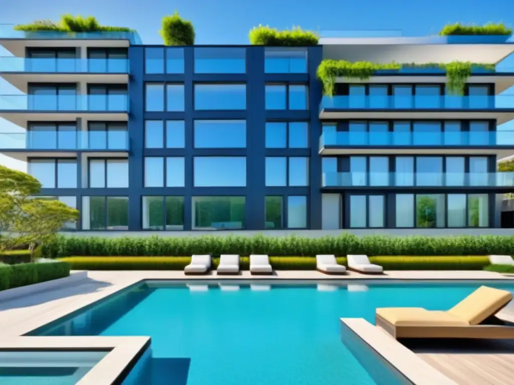 Complejo de apartamentos de lujo: inversión rentable Elegante complejo de apartamentos con piscina y jardín en la azotea, ideal para maximizar rentabilidad en alquiler