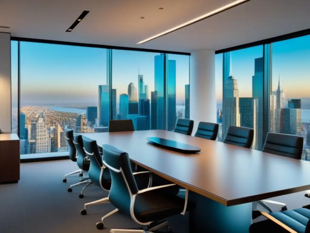 Equipo legal diverso en oficina moderna de bufete de abogados Equipo diverso de asesoría legal en transacciones inmobiliarias en moderna oficina con mobiliario contemporáneo y vista a la ciudad