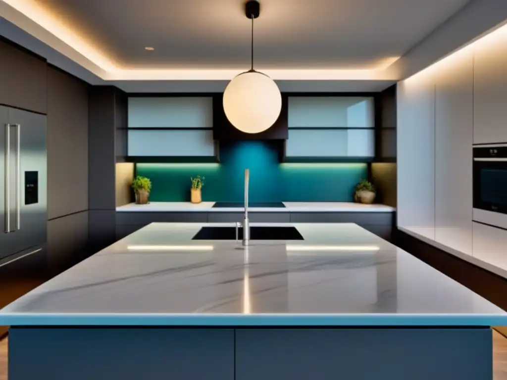 Cocina de lujo: renovación moderna con mármol y elegancia Evita errores financieros en renovaciones inmobiliarias
