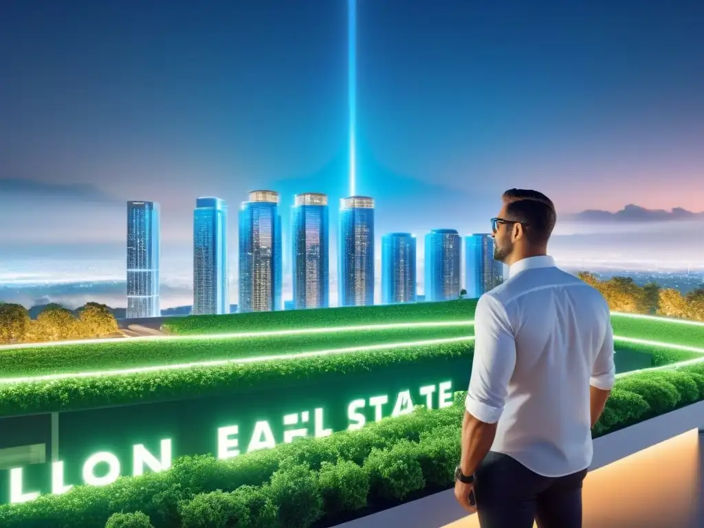 Proceso automatizado de aprobación de préstamos inmobiliarios: eficiencia y tecnología de vanguardia para una experiencia excepcional Una escena futurista de automatización de préstamos inmobiliarios, integrando tecnología para mejorar la experiencia del cliente