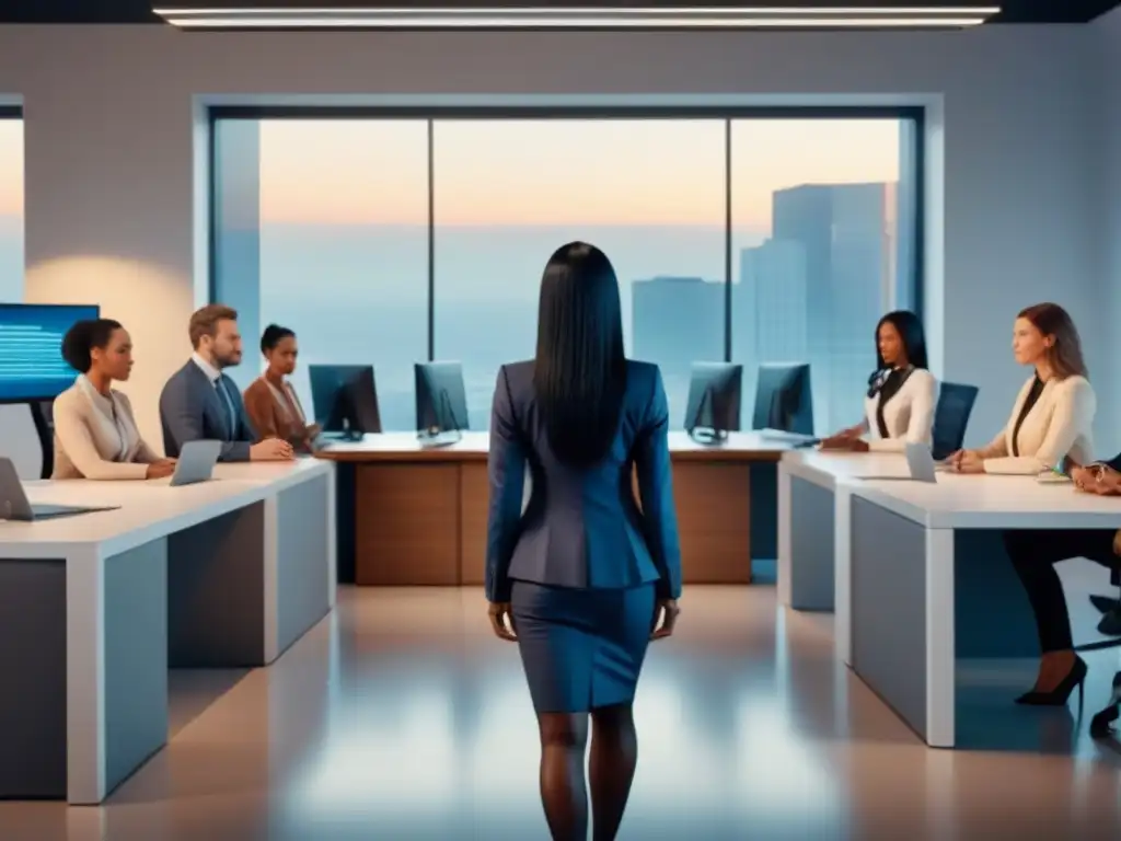 Diversidad y discriminación en préstamos hipotecarios: una ilustración futurista impactante Escenas de discriminación en financiamiento inmobiliario en ilustración detallada y moderna
