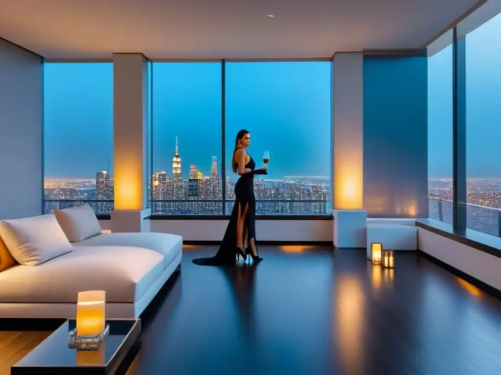 Salón de eventos de lujo en propiedad exclusiva con vistas a la ciudad Espacio de eventos de lujo en propiedad inmobiliaria de alta gama con elegancia y exclusividad