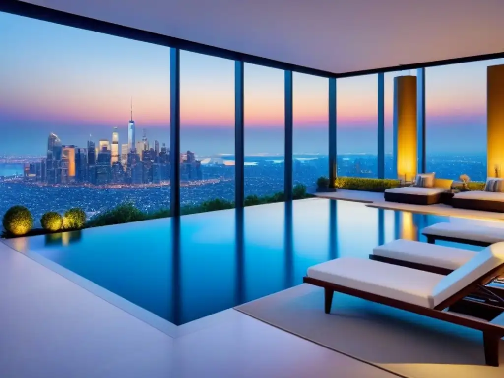 Residencia de lujo: diseño moderno y vistas impresionantes Espléndida mansión de lujo con diseño arquitectónico moderno y vista impresionante de la ciudad