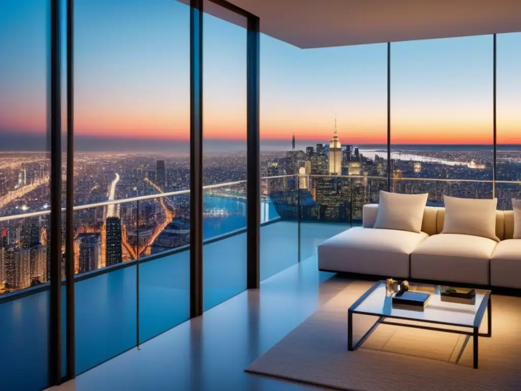 Penthouse de lujo con vistas panorámicas y diseño sofisticado en la ciudad Espléndido penthouse moderno con vistas panorámicas de la ciudad, diseño de lujo y terraza elegante