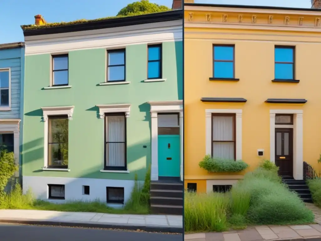 Transformación inmobiliaria: antes y después de una rehabilitación exitosa Transformación exitosa de propiedad: de deteriorada a renovada
