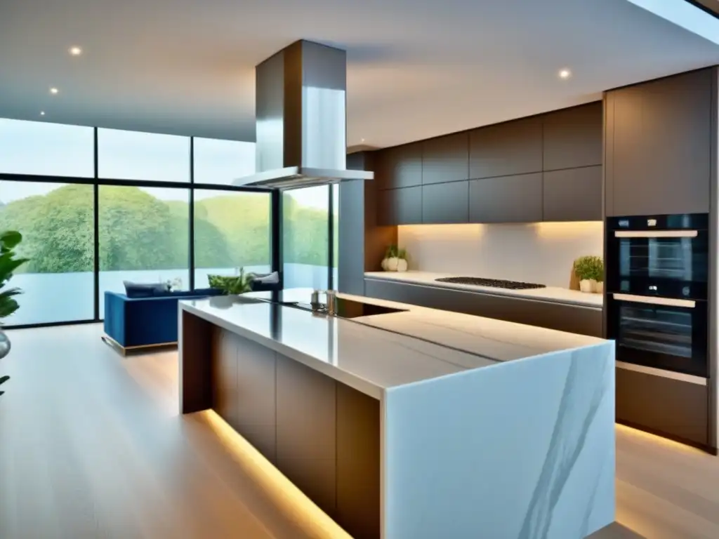 Renovación de cocina de lujo con Préstamos FHA 203(k) Exquisita renovación de cocina con Préstamos FHA 203(k) para renovación, mostrando lujo y elegancia contemporánea