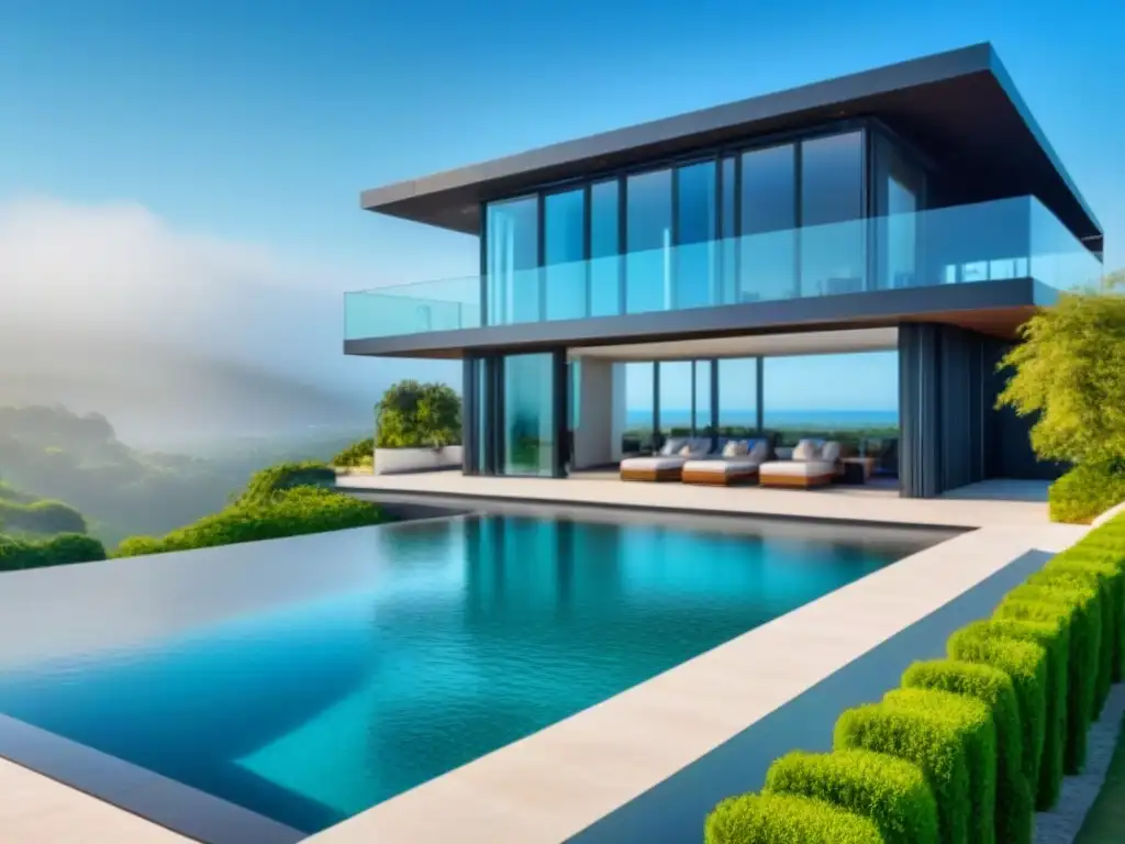 Exquisita mansión moderna de lujo con tecnología, piscina y paisaje exuberante