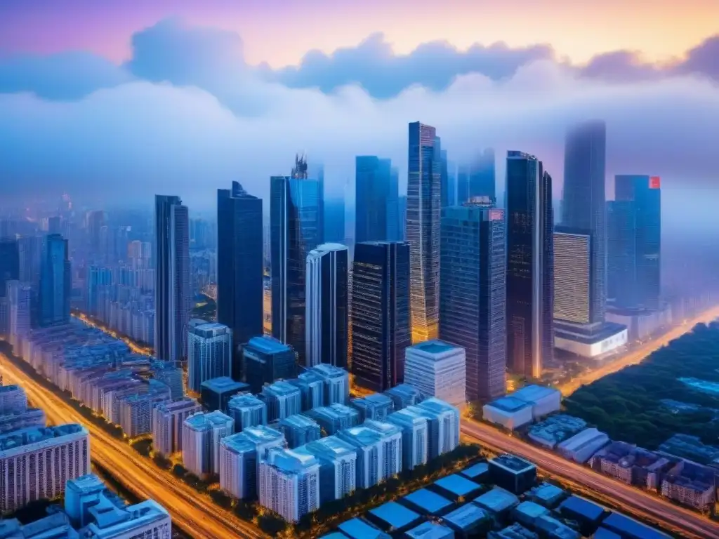 Metrópolis vibrante: energía y sofisticación en la ciudad moderna Fiscalidad en Sociedades Anónimas Inmobiliarias en una ciudad moderna y vibrante con rascacielos y redes viales intrincadas