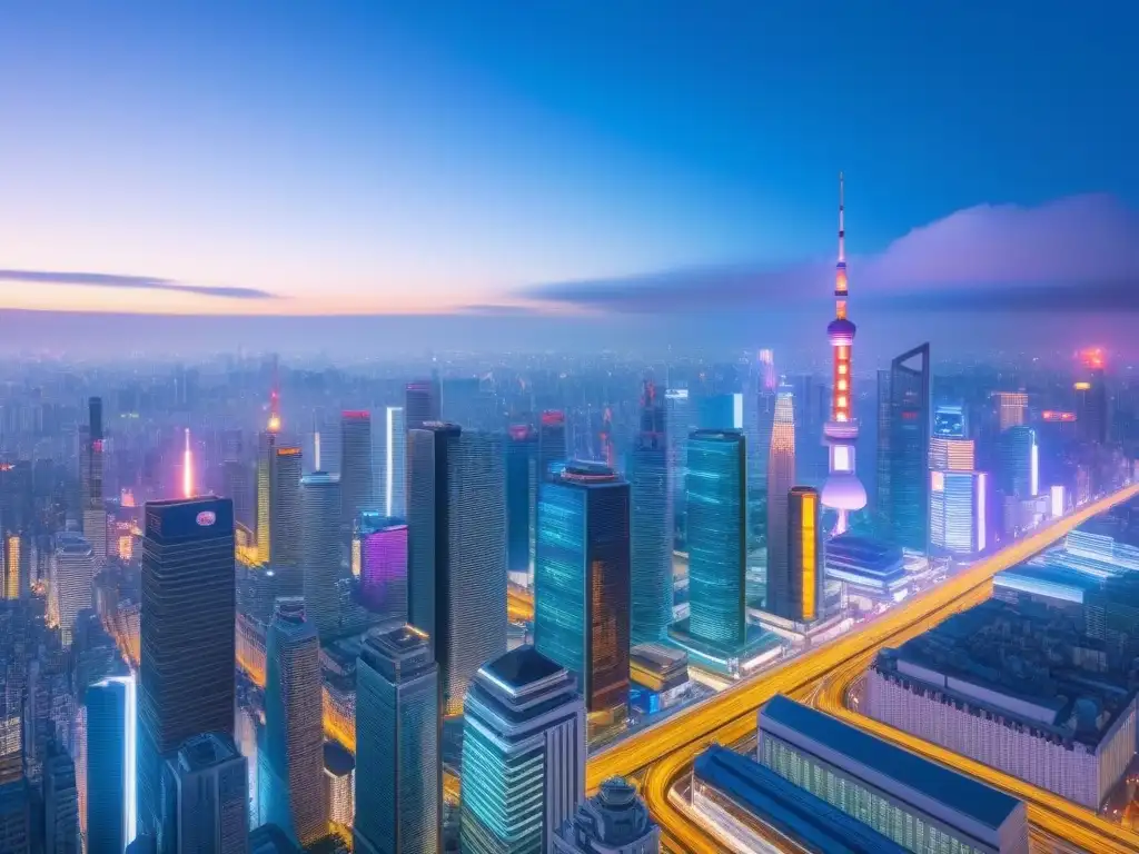 Comparación entre futurista ciudad asiática y elegante ciudad europea