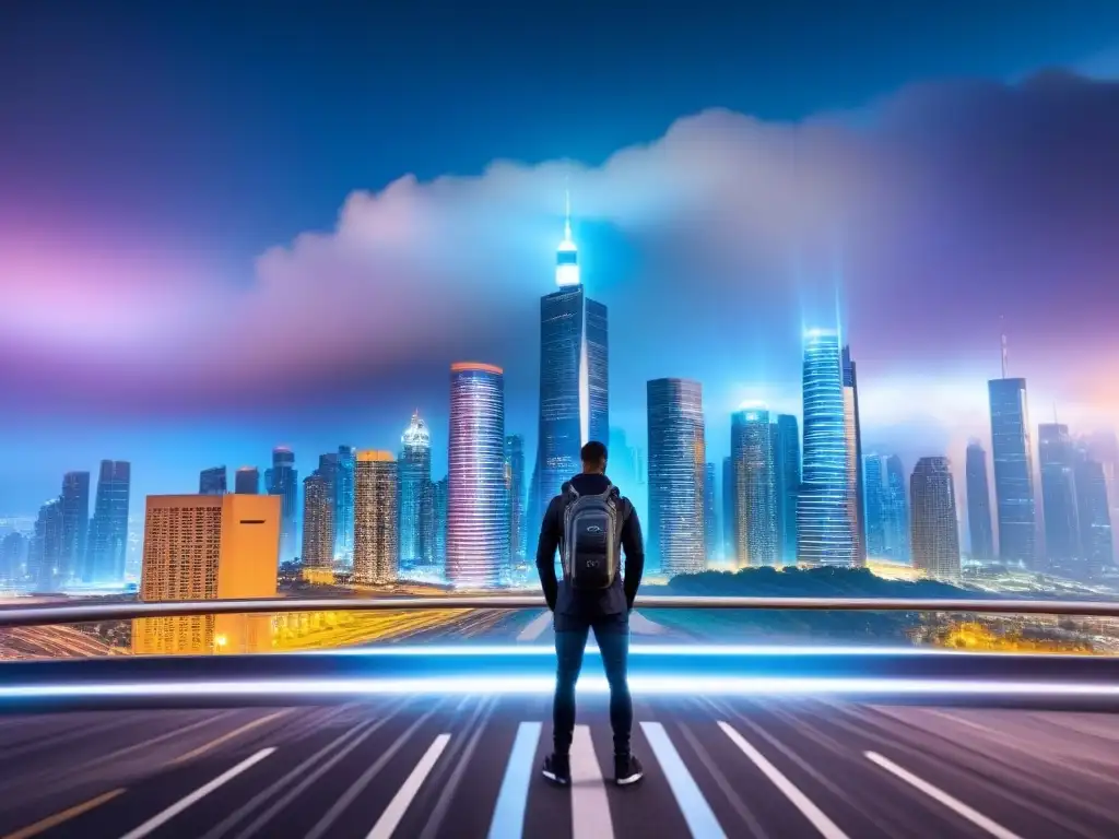 Protección digital en plataformas de financiamiento inmobiliario Futurista ciudad protegida por brechas de seguridad financiamiento inmobiliario