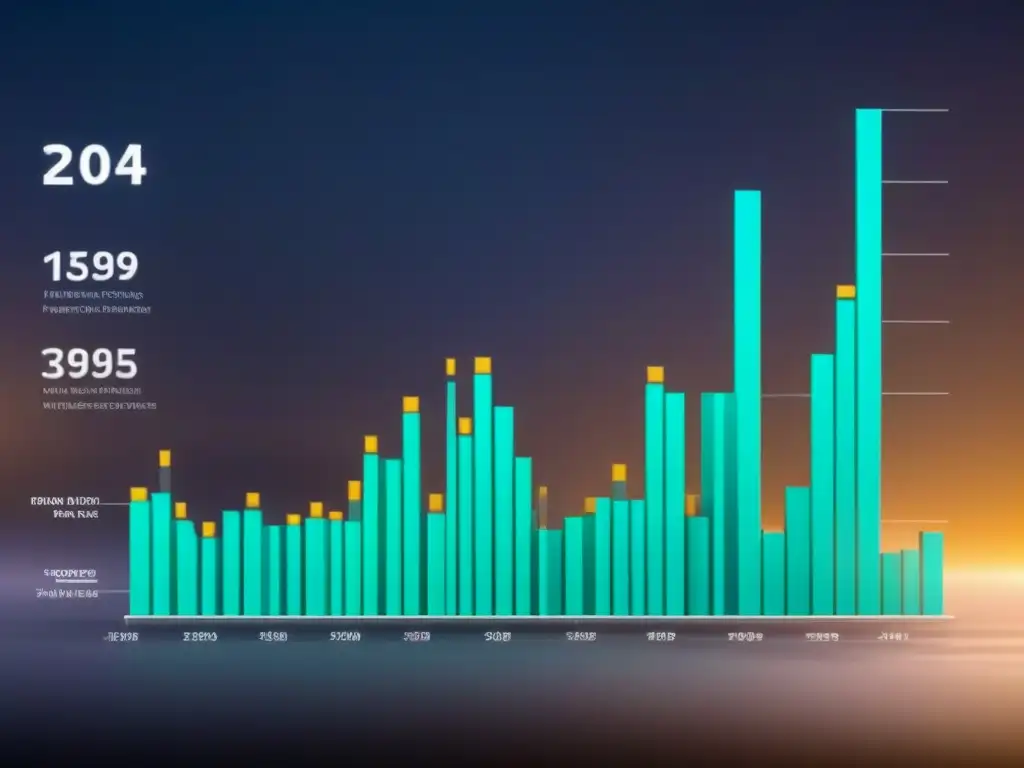 Gráfico digital detallado: Euros vs Gráfico digital detallado de comparativa monedas préstamo inmobiliario Europa en varios años
