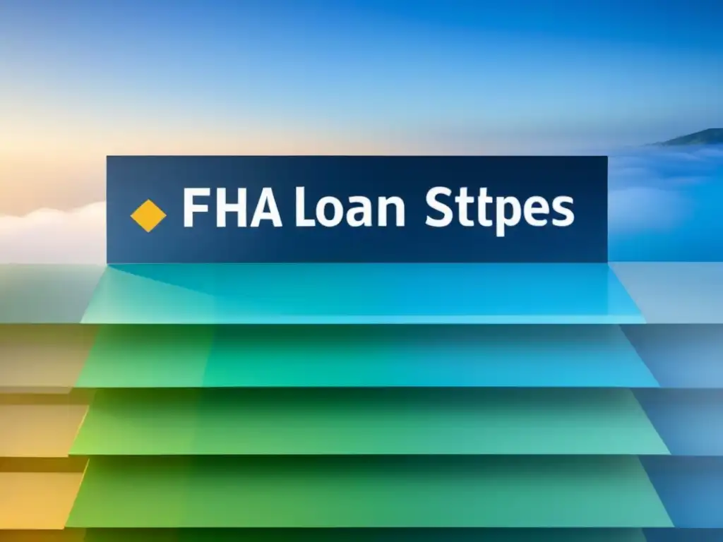 Proceso paso a paso para solicitar un préstamo FHA Gráfico educativo sobre el proceso de solicitud de Préstamo FHA para financiamiento inmobiliario