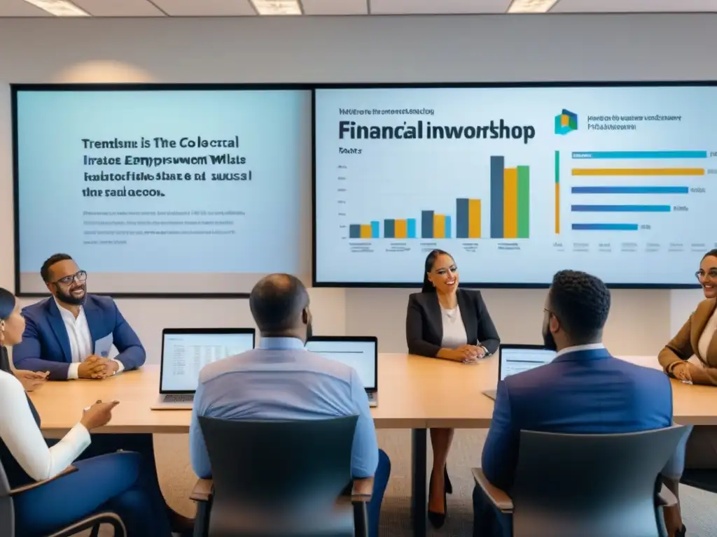 Inversión inmobiliaria: Empoderamiento financiero para inmigrantes Grupo diverso de inmigrantes aprendiendo sobre invertir en bienes raíces en un taller de empoderamiento financiero