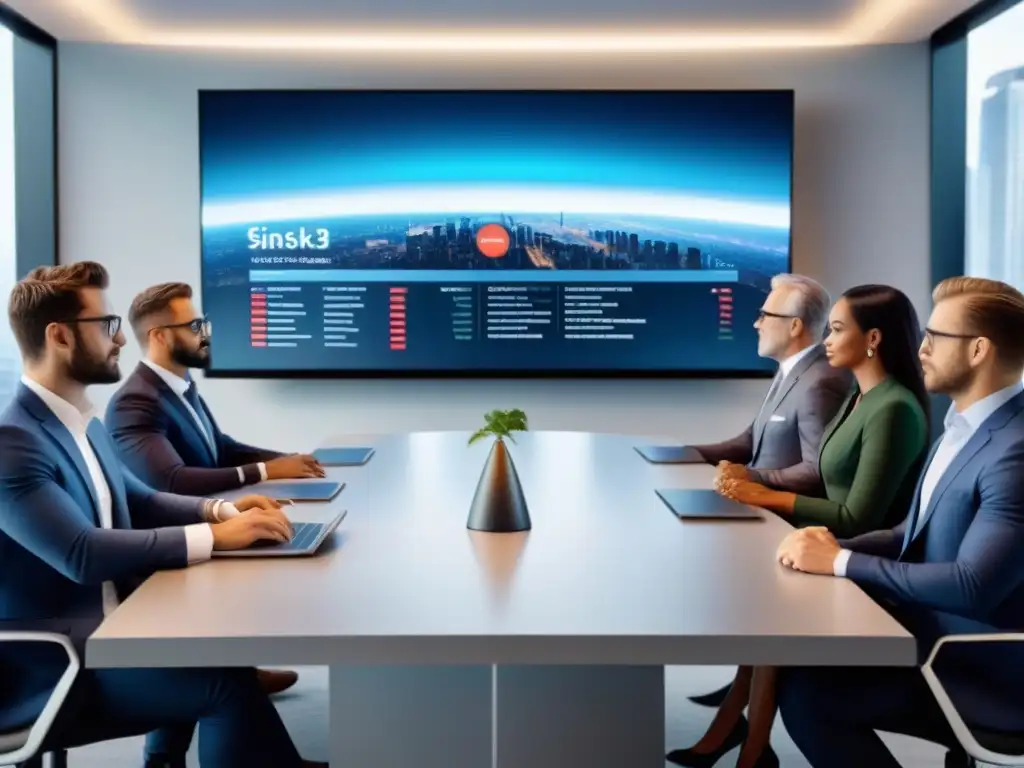 Inversores principiantes aprenden estrategias de mercado inmobiliario Grupo diverso de inversores principiantes atentos a consejos sobre el mercado inmobiliario en una oficina moderna