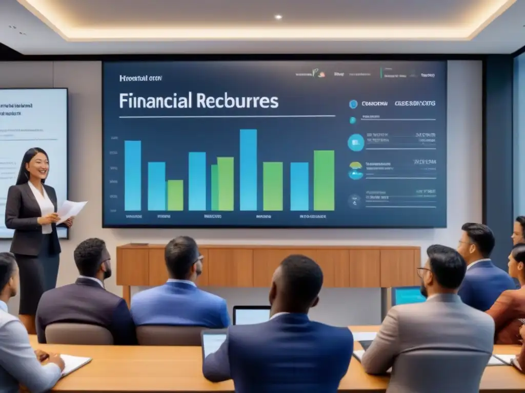 Taller de educación financiera: diversidad, aprendizaje y oportunidades Un grupo diverso en un taller de educación financiera con Acceso igualitario al crédito inmobiliario