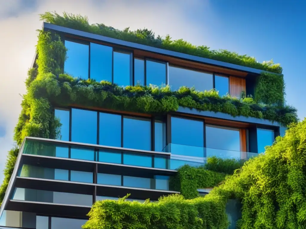 Edificio sostenible: diseño moderno y ecológico Un icónico ejemplo de innovación en proyectos inmobiliarios sostenibles líderes