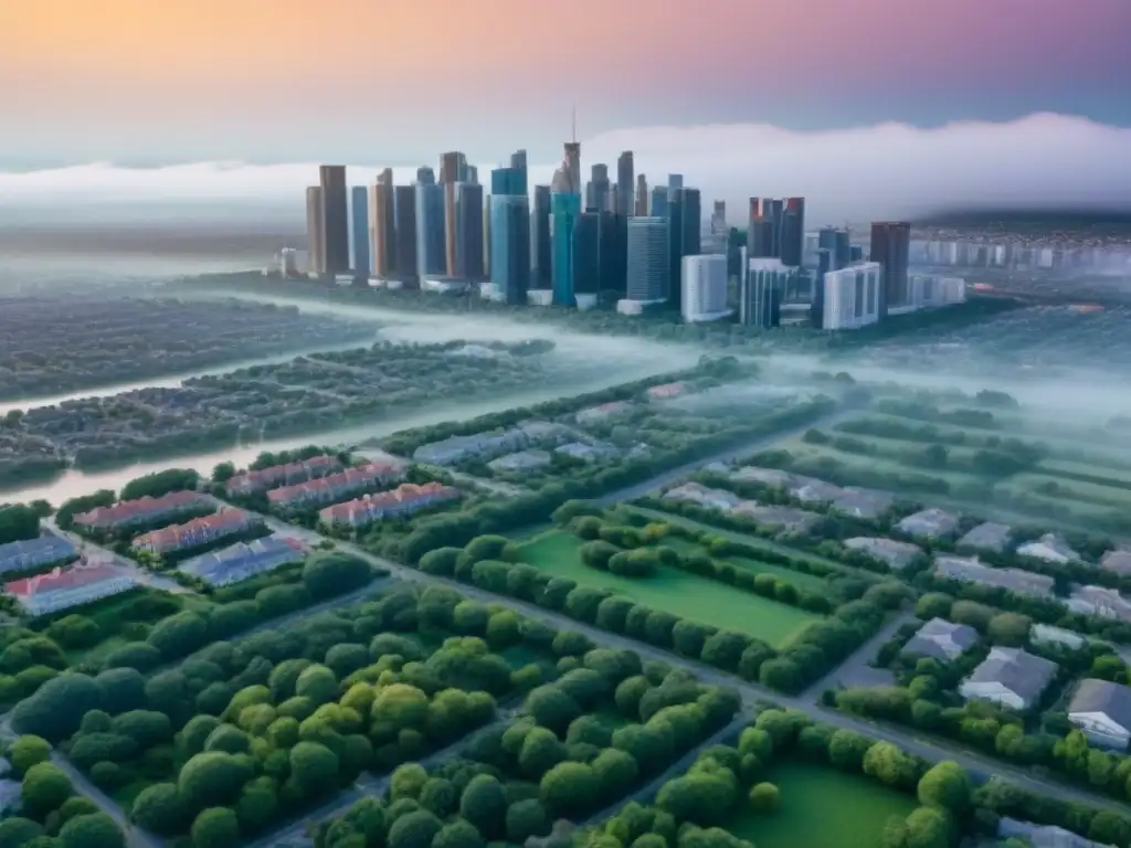 Mapa detallado de zonificación urbana en 8k Impresionante ciudad detallada con zonificaciones en inversión inmobiliaria