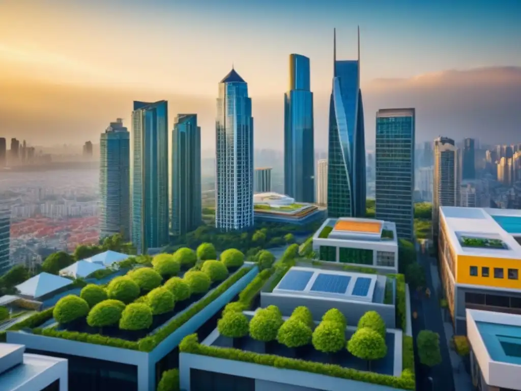 Inversión global en propiedades: lujo internacional Un impresionante collage de propiedades internacionales de lujo con detalles arquitectónicos, reflejos de vidrio y una ciudad vibrante