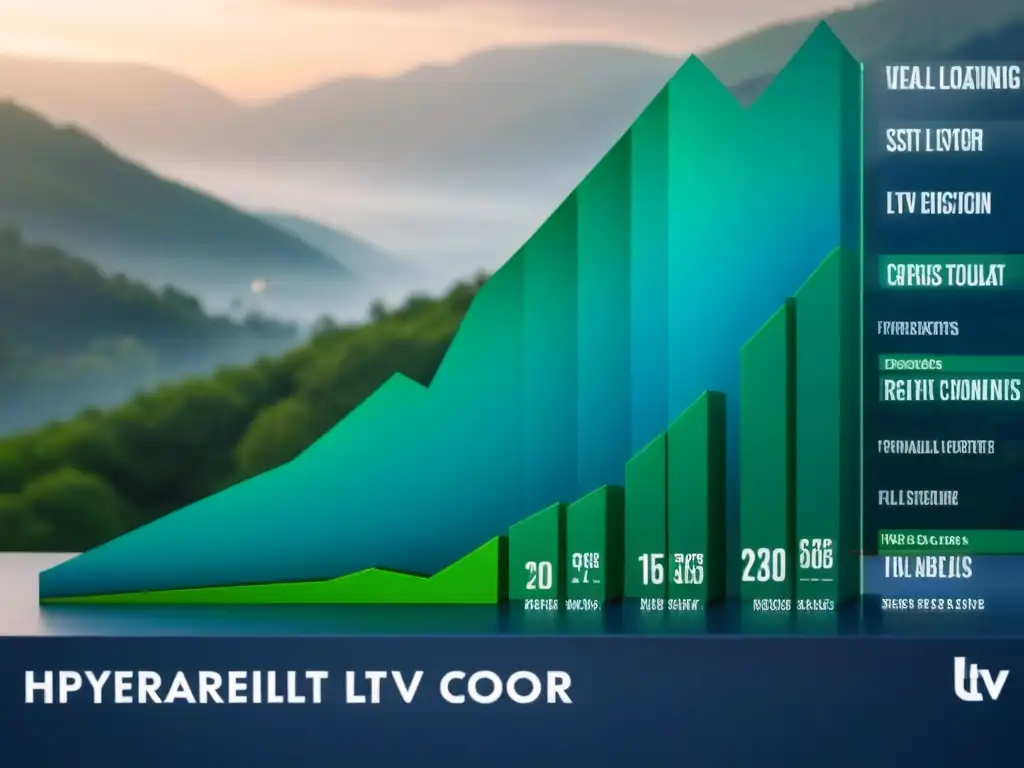 Comparativa LTV en Inversiones Inmobiliarias: Alto vs Bajo riesgo Una infografía moderna y detallada sobre la importancia del Loan-to-Value Ratio en inversiones inmobiliarias, con colores profesionales