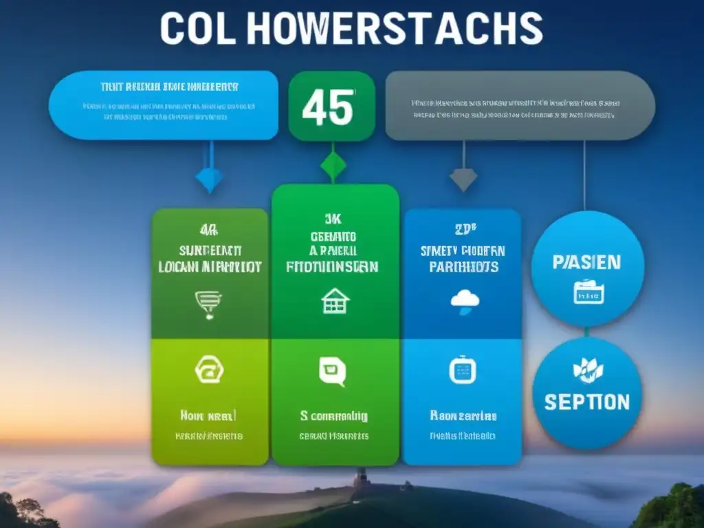 Guía paso a paso para consolidar deudas: consejos para propietarios Una infografía moderna y elegante sobre la consolidación de deudas para propietarios, con iconos visuales y colores tranquilos