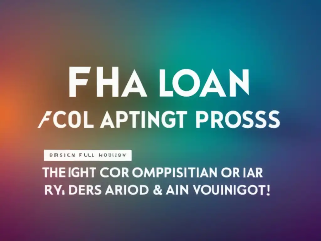 Guía paso a paso para solicitar un préstamo FHA: expertos en acción Un infográfico moderno y detallado sobre Consejos Préstamo FHA expertos, con colores vibrantes y texto claro