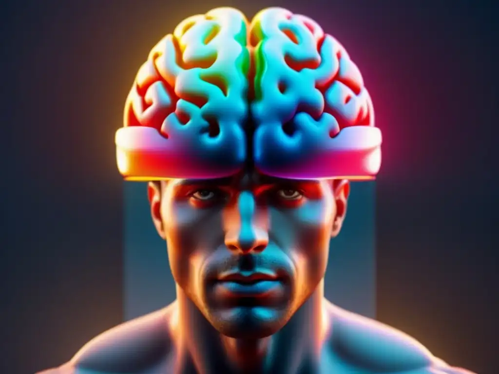 Escáner cerebral y propiedad futurista: fusión de neurociencia y lujo Fusión de neuromarketing inmobiliario para inversores: escaneo cerebral detallado sobre propiedad de lujo futurista