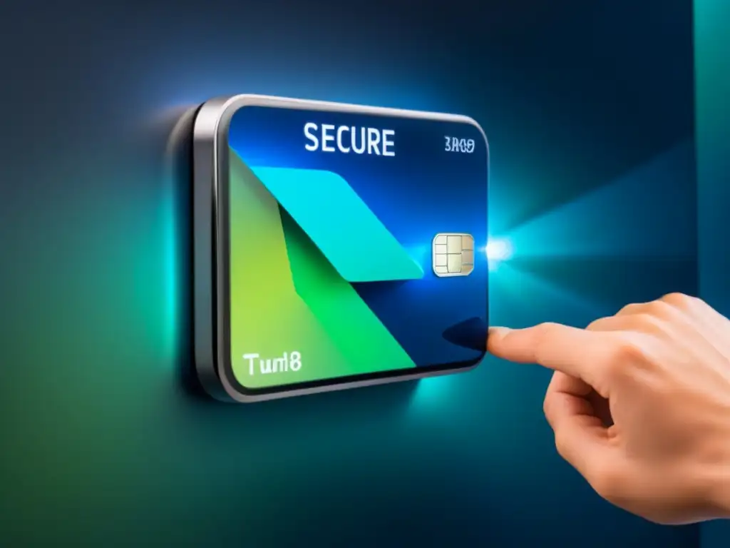 Interfaz digital futurista para financiamiento inmobiliario seguro Interfaz digital futurista para financiamiento inmobiliario con seguridad en pagos online