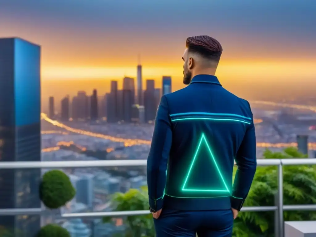 Plataforma digital futurista para inversión inmobiliaria Interfaz futurista de tecnología en la sindicación inmobiliaria con gráficos y listados avanzados