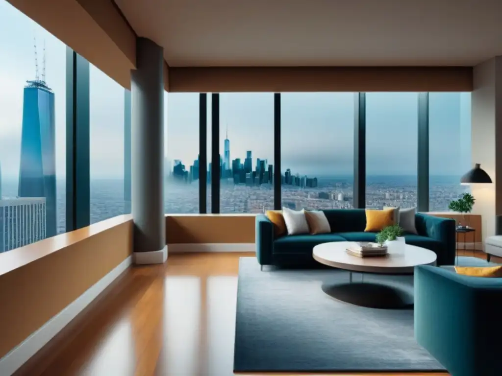 Interfaz inmobiliaria moderna en smartphone 8k Interfaz moderna de gestión inmobiliaria en smartphone